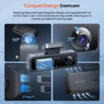 دوربین ثبت وقایع خودرو سونتی 3 کاناله مدل 70mai dash cam t400-1 set - تصویر 6