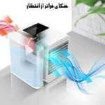 مینی کولر رومیزی مدل Microhoo Snowman Lite MH01RB - تصویر 7