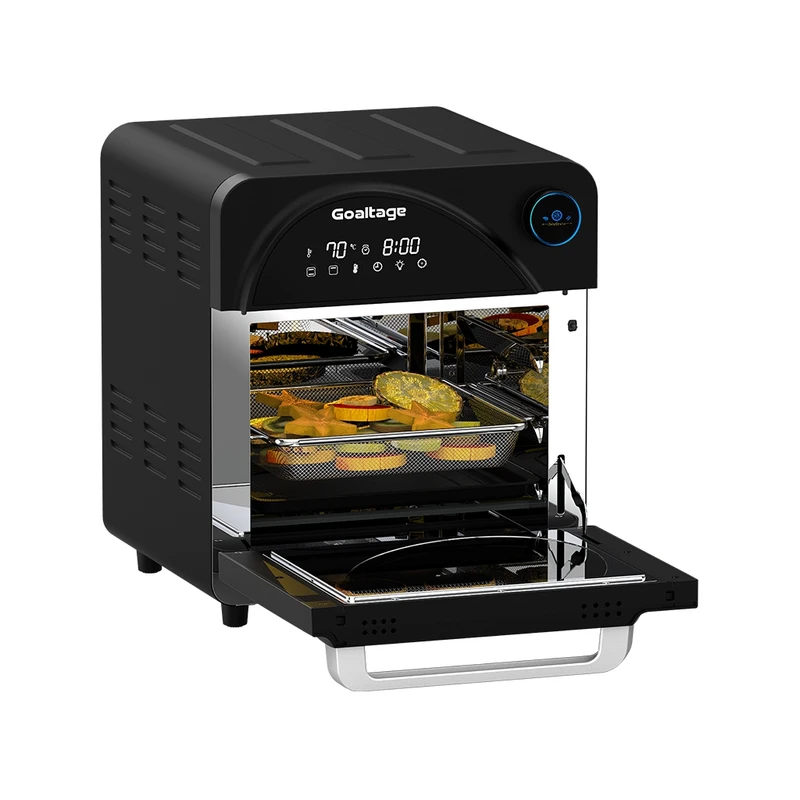 goaltage-mega-size-family-airfryer-09.webp سرخ کن و هواپز بدون روغن گلتیج مدل Goaltage mega size family airfryer AF01 طرح ماکروفر - تصویر 1