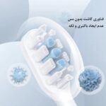 سری مسواک برقی T301 و T302 شیائومی مدل Mijia Electric Toothbrush Head (Universal) 3PCS White - تصویر 3