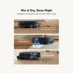 جارو رباتیک هوشمند اکووکس مدل Ecovacs T90 pro omni care kit - تصویر 3