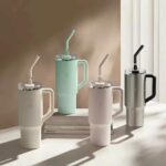 فلاسک ضد زنگ 1 لیتری شیائومی مدل Xiaomi Mijia Straw Cup 1L Stainless Steel - تصویر 9